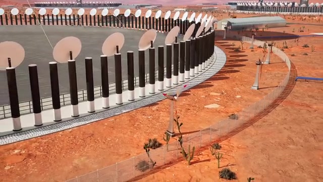 Solar Tower Chimney System -- Energy & Environment animation